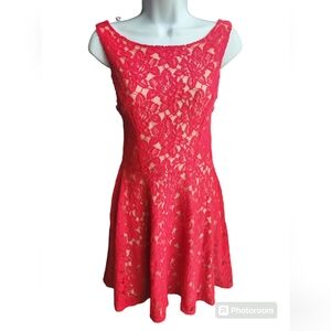 Speechless Juniors Red Lace Dress Size 7